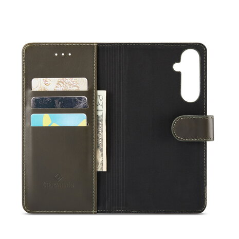 Samsung A55 - Emerald Green - Leather Book Case