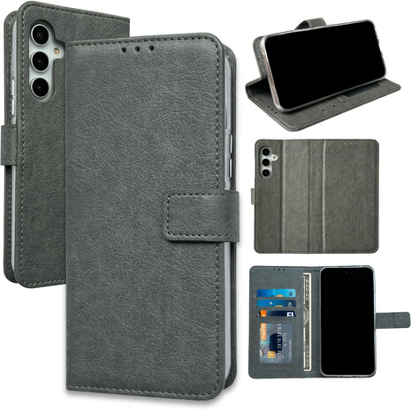 Samsung A14 - Book Case - Grijs