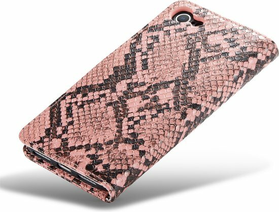 iPhone SE 2020 Roze - Slangen Book Case