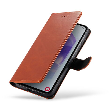 Samsung A55 - Sienna Brown - Leather Book Case