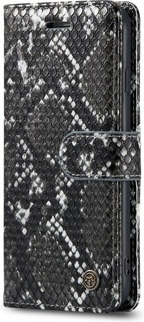 iPhone SE 2020 Zwart - Slangen Book Case