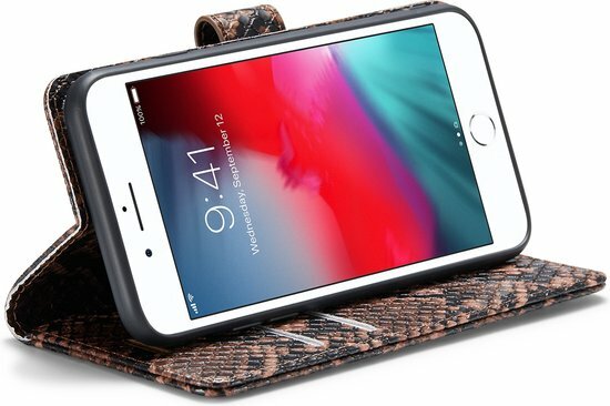 iPhone SE 2020 Bruin - Slangen Book Case