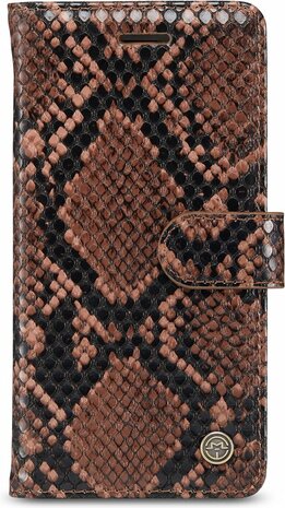 iPhone SE 2020 Bruin - Slangen Book Case
