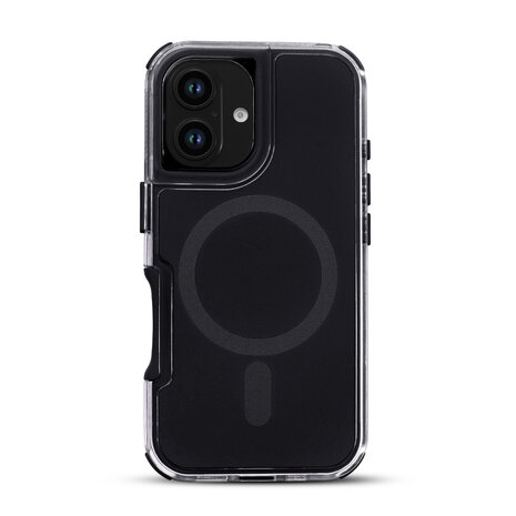 iPhone 16 - Zwart - Liquid MagSafe Armor Case