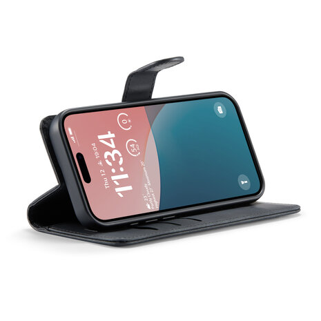 iPhone 16 - Charcoal Gray - 2 in 1 Book Case