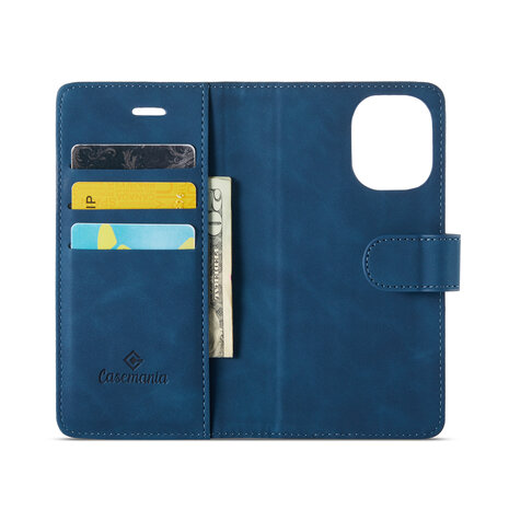 iPhone 16 - Navy Blue - 2 in 1 Book Case