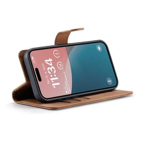 iPhone 16 - Sienna Brown - 2 in 1 Book Case