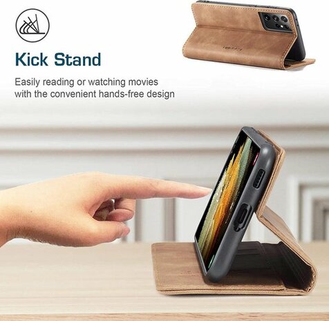 Samsung S21 Ultra Sienna Brown - Book Case