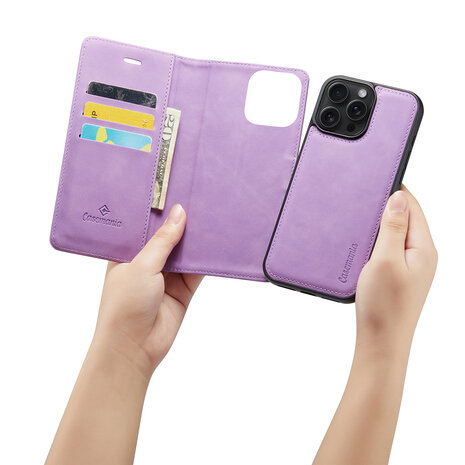 iPhone 16 Pro Max - Bright Lila - 2 in 1 Book Case