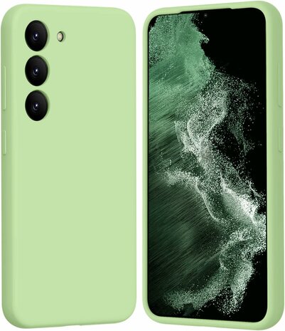 Samsung S24 Plus - Liquid Back Cover - Licht Groen