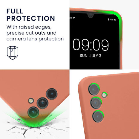 Samsung A55 Licht - Liquid Back Cover - Roze