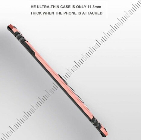 Samsung S10 Plus - Armor met Kickstand Ring - Roségoud