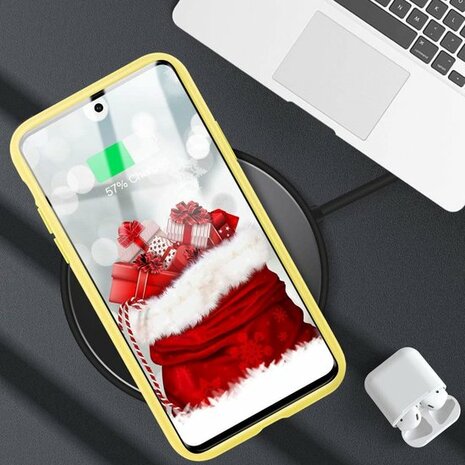 Samsung S20 Plus - Siliconen Back Cover - Geel