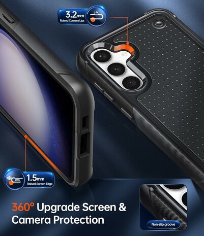 Samsung S23 FE Zwart - Armor Back Cover