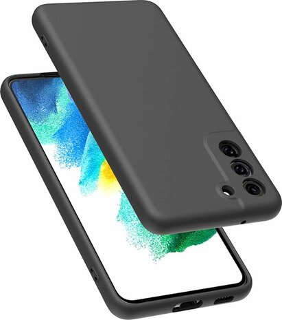 Samsung S21 FE - Siliconen Back Cover - Zwart