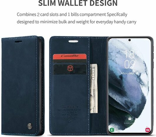 Samsung S21 Plus Navy Blue - Book Case