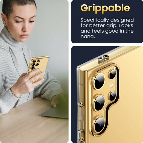 Samsung S24 Ultra - Siliconen Back Cover - Transparant