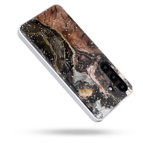 Samsung S25 - Zwart - Marmer MagSafe Back Cover