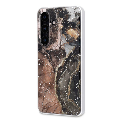 Samsung S25 - Zwart - Marmer MagSafe Back Cover