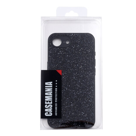 iPhone 16E - Diamant Glitter - Zwart