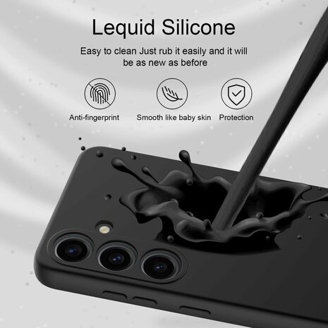 Samsung S25 Plus - TPU Back Cover &amp; 2x Glas - Zwart