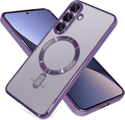 Samsung S25 - MagSafe TPU Back Cover - Paars