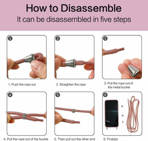 Samsung S24 Ultra - Roze - TPU Back Cover met Koord