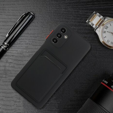 Samsung A54 - Back Cover met Kaarthouder - Zwart