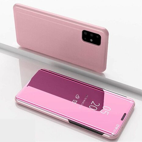 Samsung S20 Plus - Clear View Case - Roségoud