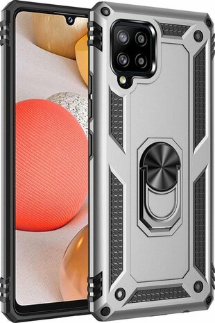 Samsung A42 5G Grijs - Armor met Kickstand Ring