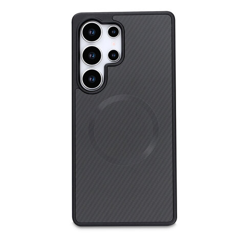 Samsung S23 Ultra - Zwart - Carbon MagSafe Back Cover