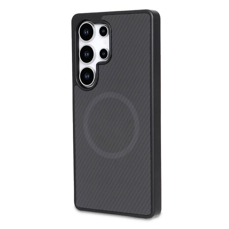 Samsung S23 Ultra - Zwart - Carbon MagSafe Back Cover