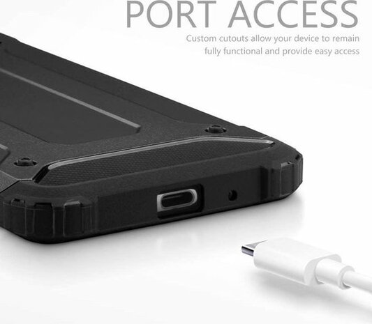 Samsung S20 FE Zwart - Armor Back Cover