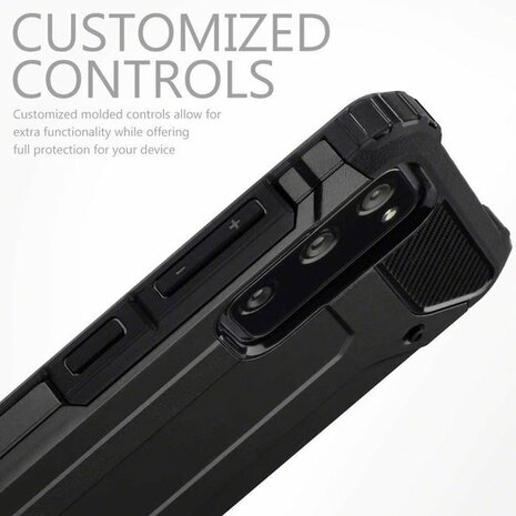 Samsung S20 FE Zwart - Armor Back Cover