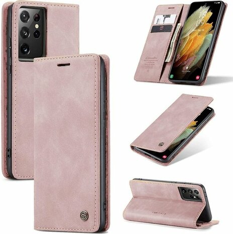 Samsung S21 Ultra Pale Pink - Book Case