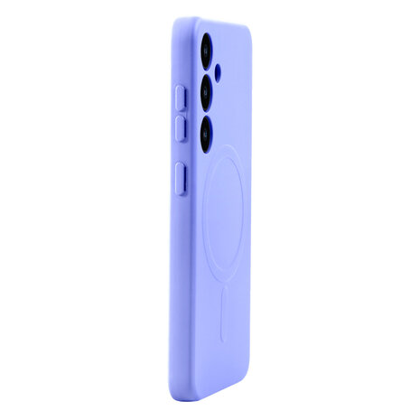 Samsung S25 - Paars - Camera Siliconen MagSafe Back Cover