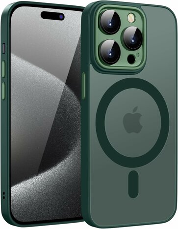 iPhone 14 Pro - Groen - Matte Armor - Geschikt voor MagSafe