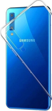Samsung A7 2018 - Siliconen Back Cover - Transparant