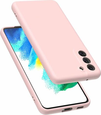 Samsung S21 FE - Siliconen Back Cover - Roze