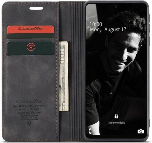 Samsung A72 Charcoal Gray - Book Case