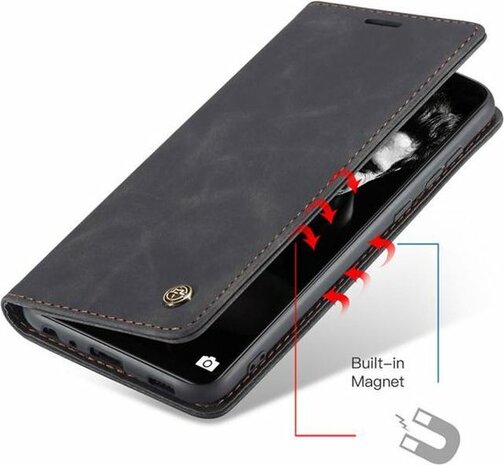 Samsung A72 Charcoal Gray - Book Case