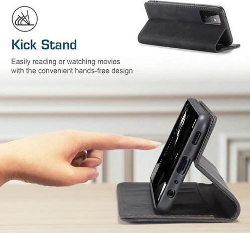 Samsung A72 Charcoal Gray - Book Case