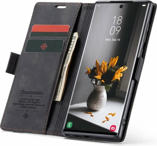 Samsung S23 Ultra Charcoal Gray - Book Case