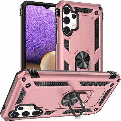 Samsung A32 5G Roségoud - Armor met Kickstand Ring