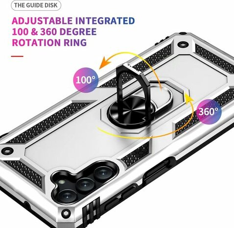 Samsung M23 Grijs - Armor met Kickstand Ring