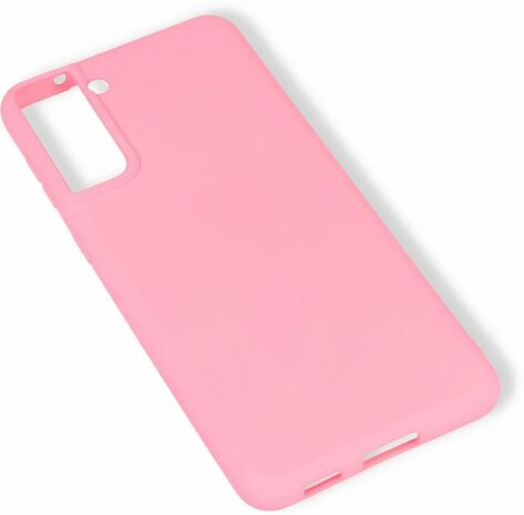 Samsung S21 Plus - Siliconen Back Cover - Roze