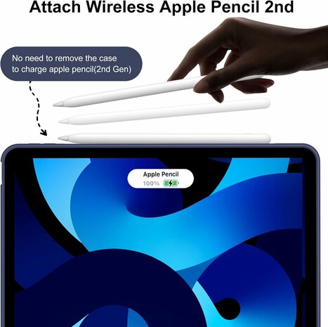 iPad Air 11 - Air 10.9 - Donker Blauw - Smart Cover