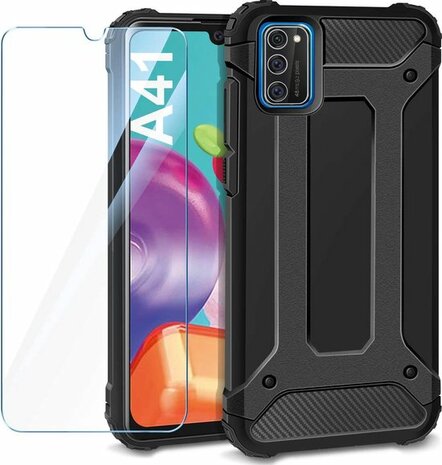 A41 - Armor Back Cover &amp; Glas - Zwart