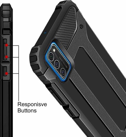 A41 - Armor Back Cover &amp; Glas - Zwart