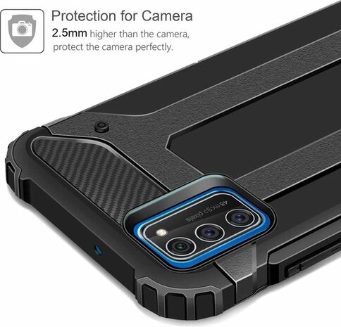 A41 - Armor Back Cover &amp; Glas - Zwart